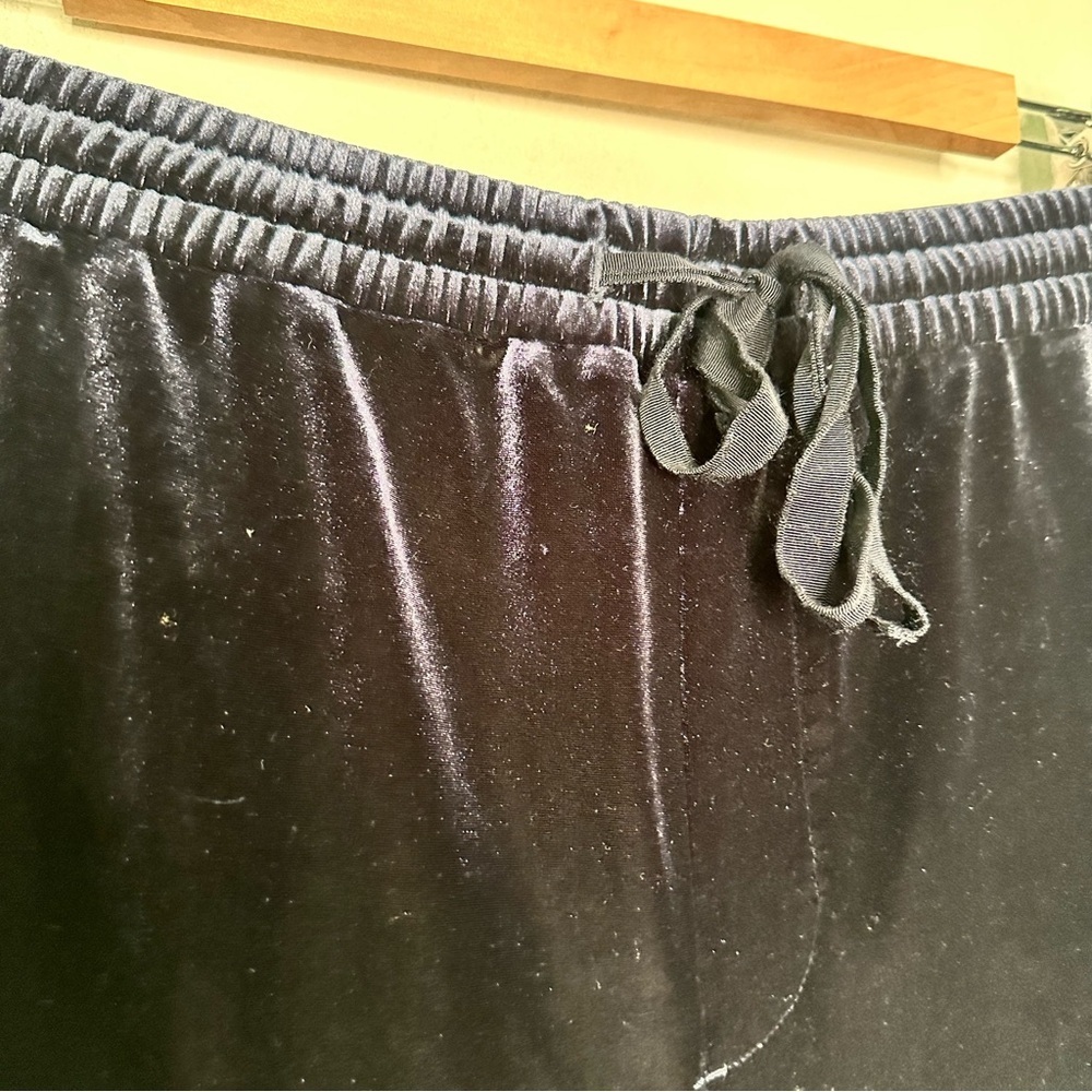 Gap | Navy Blue Velvet Joggers Size XXL - Picture 4 of 10